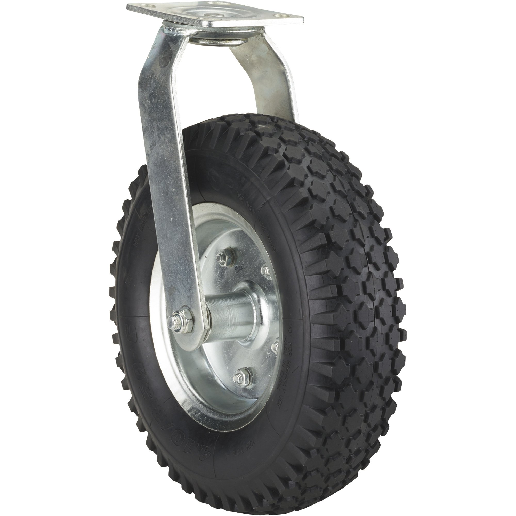 Ironton 12in. Swivel Pneumatic Caster — 450-Lb. Capacity, Knobby Tread